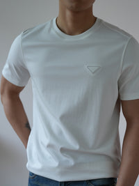上質コットン ロゴTシャツ O4
