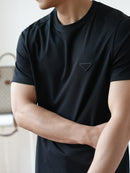 上質コットン ロゴTシャツ O4
