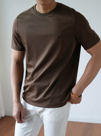 上質コットン ロゴTシャツ O4